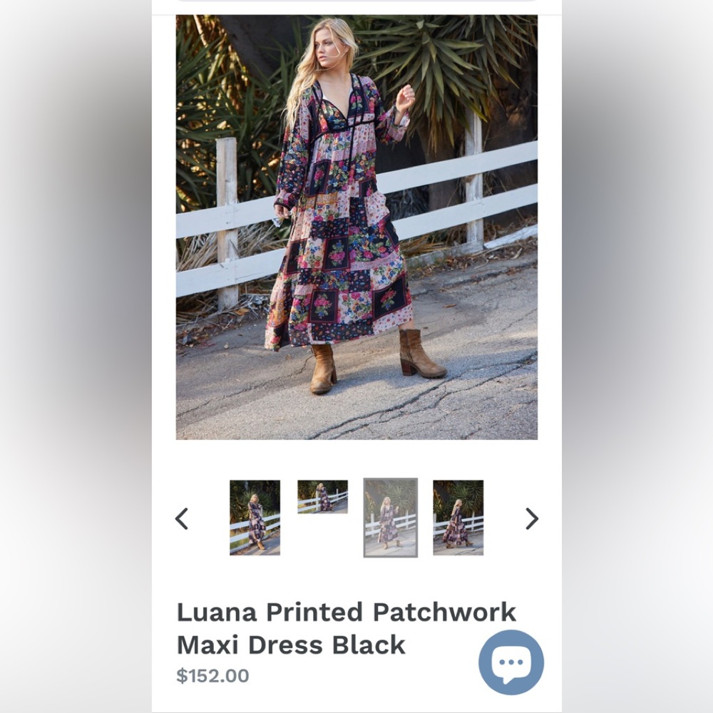 Blue Boheme Luana Patchwork Dress